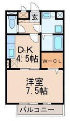 リビングタウンなごみ（Ｆ棟）の物件間取画像